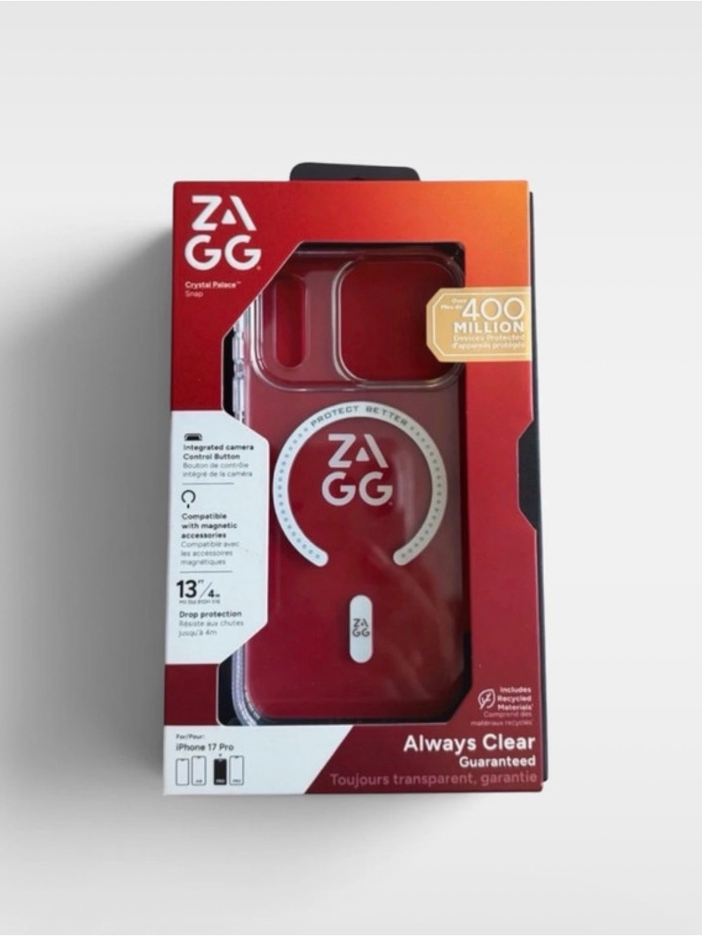 Zagg New in Box! Always Clear Protective Case for iPhone 17 Pro - Crystal Palace
